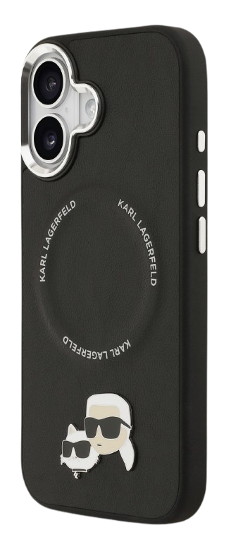 KARL LAGERFELD CARCASA GRAINED K&C HEADS IPHONE 17 PRO MAX NEGRO (copia)