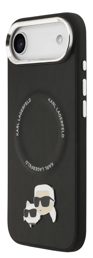 KARL LAGERFELD CARCASA MAGSAFE K&C PINS IPHONE 17 NEGRO (copia)
