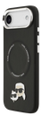 KARL LAGERFELD CARCASA MAGSAFE K&C PINS IPHONE 17 NEGRO (copia)