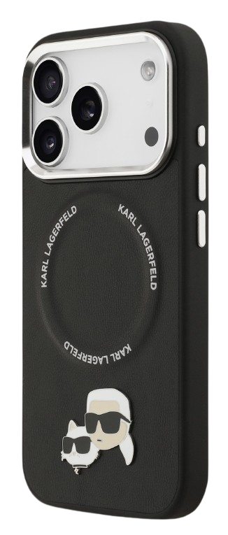 KARL LAGERFELD CARCASA MAGSAFE K&C PINS IPHONE 17 PRO NEGRO (copia)