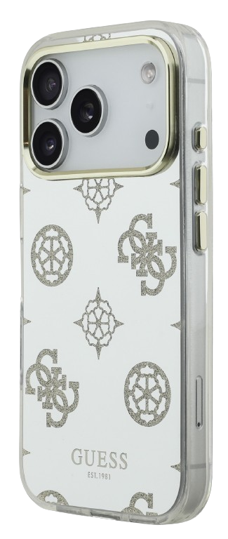 GUESS CARCASA MAGSAFE MIRROR GLITTER IPHONE 17 PRO MAX DORADO