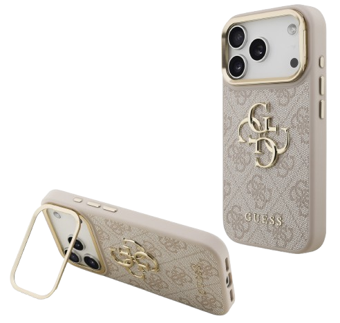 GUESS CARCASA 4G SOPORTE CAMARA IPHONE 16 PRO MAX ROSA (copia)