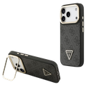 GUESS CARCASA MAGSAFE 4G TRIANGLE SOPORTE CAMARA IPHONE 17 PRO MAX NEGRO