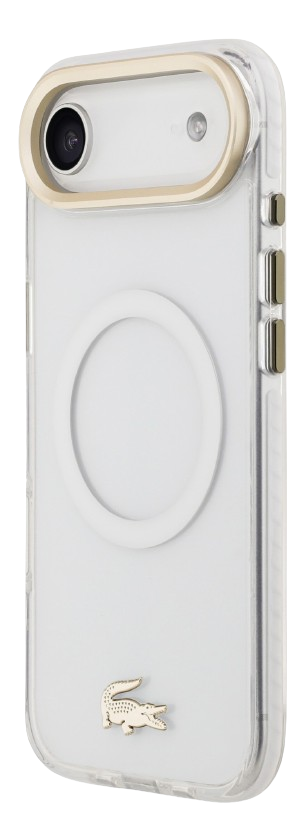 LACOSTE CARCASA MAGSAFE SHOCKPROOF IPHONE 17 DORADO/BLANCO (copia)