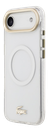 LACOSTE CARCASA MAGSAFE SHOCKPROOF IPHONE 17 DORADO/BLANCO (copia)