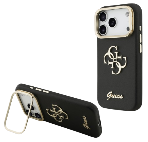 GUESS CARCASA GRAINED 4G SOPORTE CAMARA IPHONE AIR NEGRO (copia)