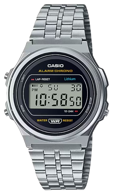 CASIO RELOJ A-171WA-1A PLATEADO