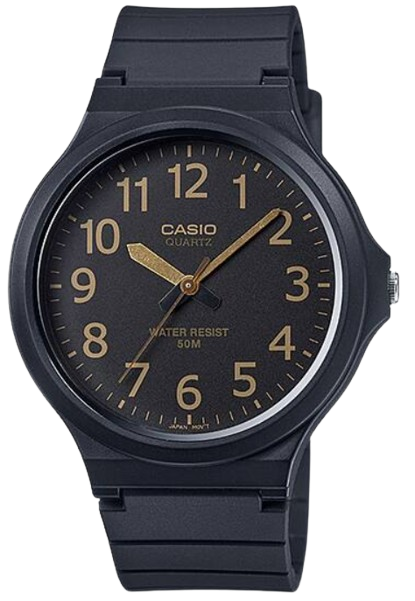 CASIO RELOJ MW-240-1B2 NEGRO / DORADO