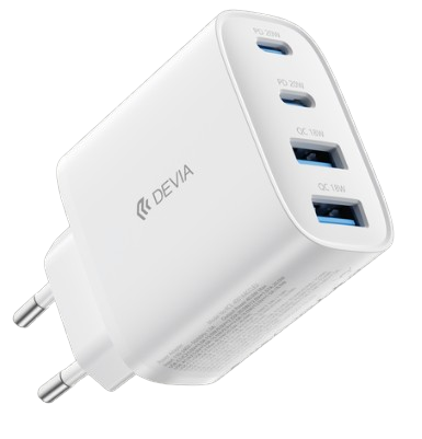 DEVIA CARGADOR PRO1 QC 40W 2 USBa / 2 USBc