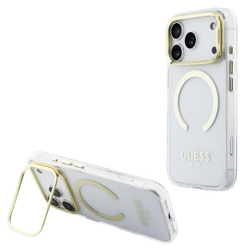 GUESS CARCASA MAGSAFE SOPORTE CAMARA IPHONE AIR DORADO (copia)
