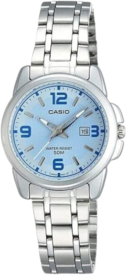CASIO RELOJ TIMELESS COLLECTION ESFERA AZUL HIELO/ CUARZO