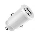 DEVIA cargador de coche DOBLE USB blanco