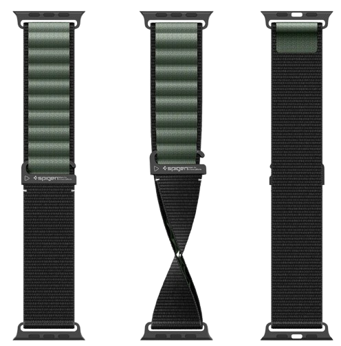 SPIGEN CORREA APPLE WATCH ULTRA FABRIC HOOK NEGRO / VERDE