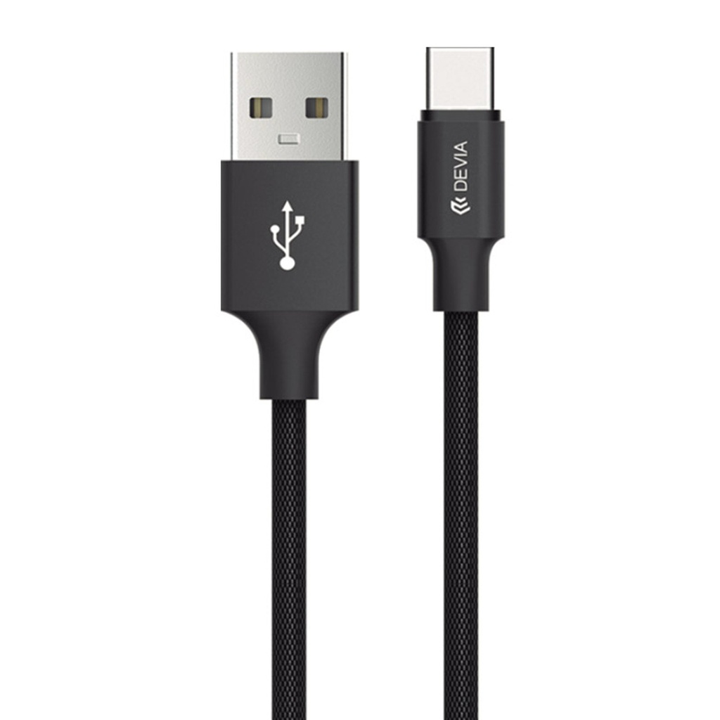 DEVIA cable GRACIOUS TIPO C 2.4a NEGRO