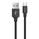 DEVIA CABLE GRACIOUS USB A - TIPO C 2.4A 1m. NEGRO