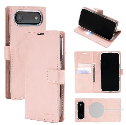 GOOSPERY FUNDA MAGSAFE BLUEMOON DAIRY IPHONE 17 PRO ORO ROSA (copia)