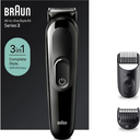 BRAUN CORTABARBAS 3 EN 1 / CON BATERIA / 2 ACCESORIOS