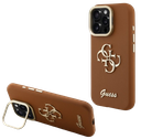 GUESS CARCASA GRAINED 4G SOPORTE CAMARA IPHONE 15 MARRON (copia)