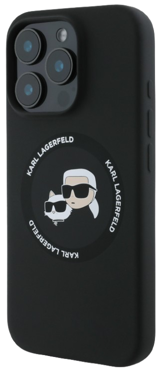 KARL LAGERFELD CARCASA MAGSAFE K&C IPHONE 16 PRO MAX NEGRO (copia)