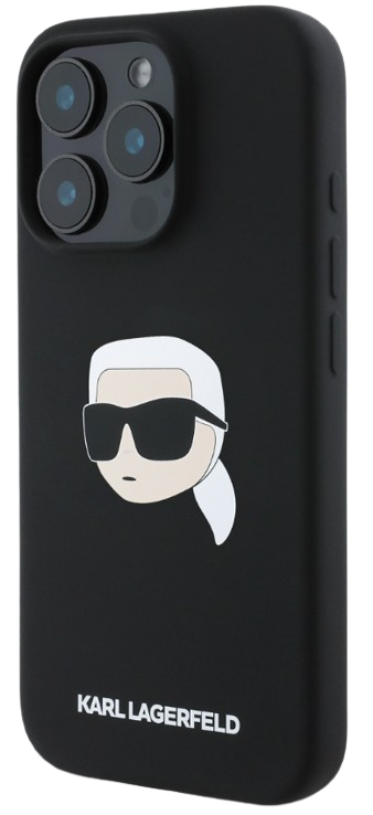 KARL LAGERFELD CARCASA MAGSAFE K&C HEADS IPHONE 16 PRO MAX NEGRO (copia)