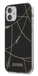[GUHCP12SPCUCHBK] GUESS carcasa CHAIN iphone 12 MINI NEGRO