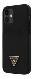 [GUHCP12SLSTMBK] GUESS carcasa SILICON METAL iphone 12 MINI NEGRO
