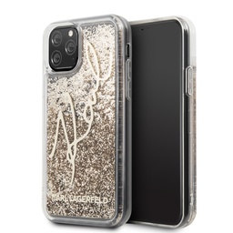 [KLHCN58TRKSGO] KARL LAGERFELD carcasa SIGNATURE  IPhone 11 PRO ORO