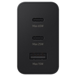 [EPT6530NBE] SAMSUNG cargadador TRIO 65w PD USB C x 2, USB A