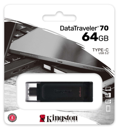[DT70/64GB] KINGSTON  PENDRIVE 64GB DATA TRAVELER 70 TYPE C