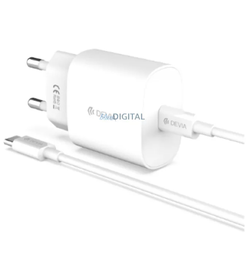 [DSTSMPD25C] DEVIA CARGADOR Tipo C 25w + CABLE C-C