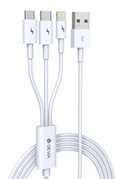 [DSTCSS3IN1] DEVIA cable SMART 3 en 1 MICRO, C, LIGHTNING