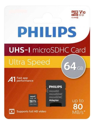 [PHLMICROSSD64] PHILIPS TARJETA  MICRO SD 32 GB (copia)