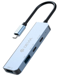[DSTL4IN1PDV2] DEVIA HUB 4 EN 1 TIPO C USB3.0x2/PD/HDMI (copia)