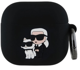 [KLA4RUNKC] KARL LAGERFELD FUNDA SILICONA 3D NFT AIRPODS 4 NEGRO (copia)