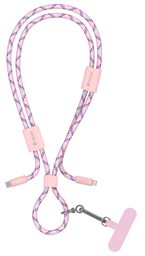 [DSTCP5LCLPK] DEVIA CABLE PRO5 LANYARD C-C WOVEN 60W 1.6m ROSA (copia)