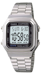[A178WA1ADF] CASIO RELOJ A-178WA-1ADF ILLUMINATOR RETRO PLATA