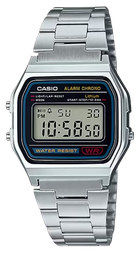 [A158WA1DF] CASIO RELOJ TIMELESS COLLECTION ESFERA AZUL HIELO/ CUARZO