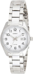 [LTP1302D7BVDF] CASIO RELOJ LTP-1302D-7BVDF ESFERA BLANCA / ACERO