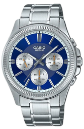 [MTP1375D2A1] CASIO RELOJ TIMELESS COLLECTION ESFERA AZUL HIELO/ CUARZO