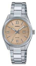 [LTP1302DD4A2] CASIO RELOJ LTP-1302DD-4A2 ESFERA MELOCOTON / ACERO