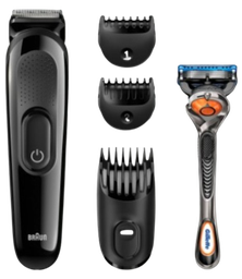 [SK3000] BRAUN CORTABARBAS BT3242 CON BATERIA + 3 ACCESORIOS + GILLETE F5 PROGLIDE (copia)