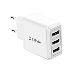 [DSTSMHU3S] DEVIA cargador USB 3.4A FAST CHARGE triple entrada 17W