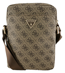 [GUTB8P4GFTSW] GUESS BANDOLERA 8" 4G TRIANGLE LOGO GRIS (copia)