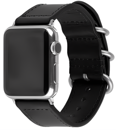 [DSTWBT1640B] DEVIA correa piel TRICYCLIC Apple watch 38/40mm NEGRO