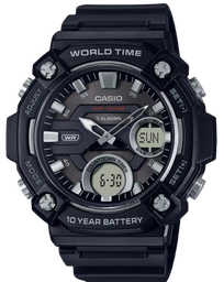 [AEQ120W1A] CASIO RELOJ TIMELESS COLLECTION ESFERA AZUL HIELO/ CUARZO