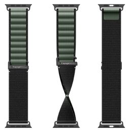 [AMP10223] SPIGEN CORREA APPLE WATCH ULTRA FABRIC HOOK NEGRO / VERDE