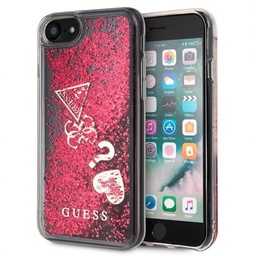 [GUHCI8GLHFLRA] GUESS CARCASA GLITTER HEARTS IPHONE 8/7/6/6s/SE 2020 ROJO