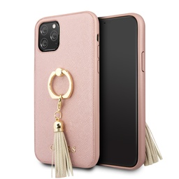 [GUHCN58RSSARG] GUESS carcasa 'SAFFIANO' IPhone 11 PRO ROSA con anillo