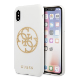 [GUHCPXTPUWHGLG] GUESS carcasa 'GLITTER CIRCLE' IPhone X/XS BLANCO